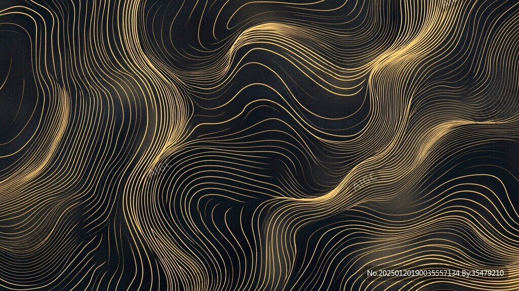 4d金色线条艺术