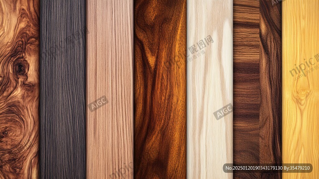 多种颜色木板木材