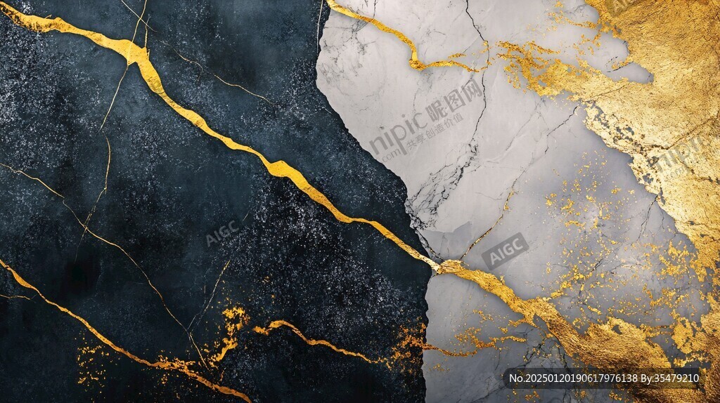 黄蓝相间大理石纹理