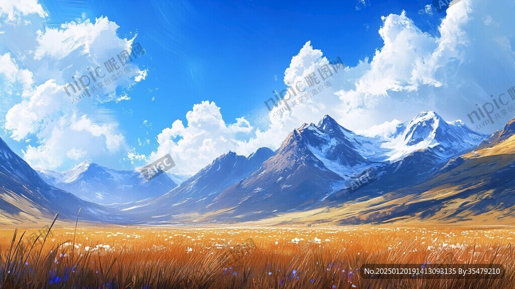 宽屏风景画