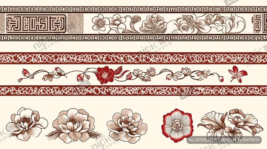 广告设计花片腰线