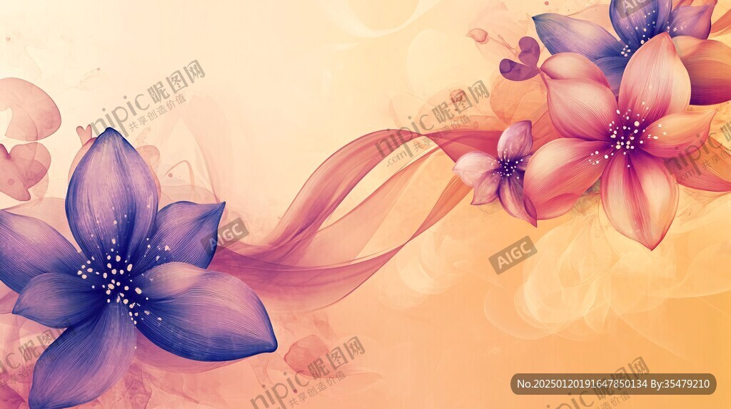 炫彩花朵壁纸