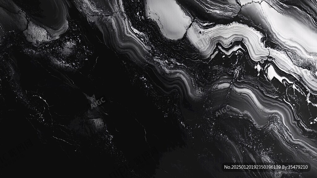 水墨背景黑白大理石