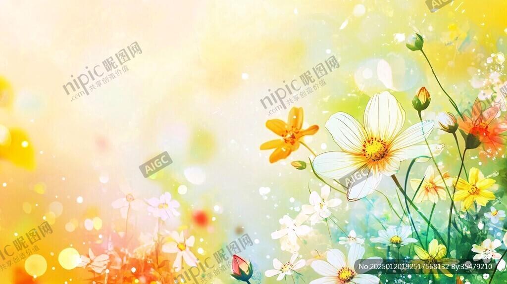 炫彩花朵壁纸