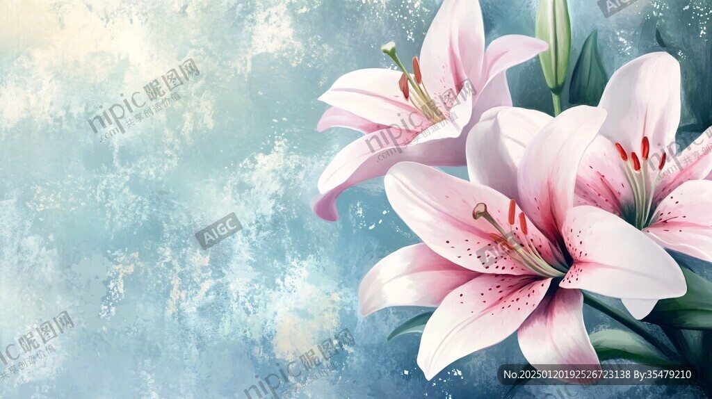 唯美百合花