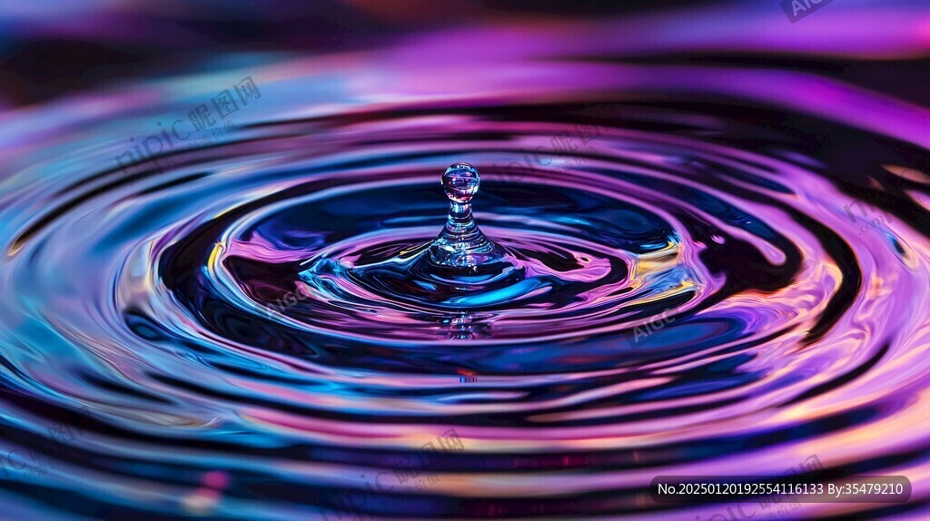 水滴在水面上的艺术
