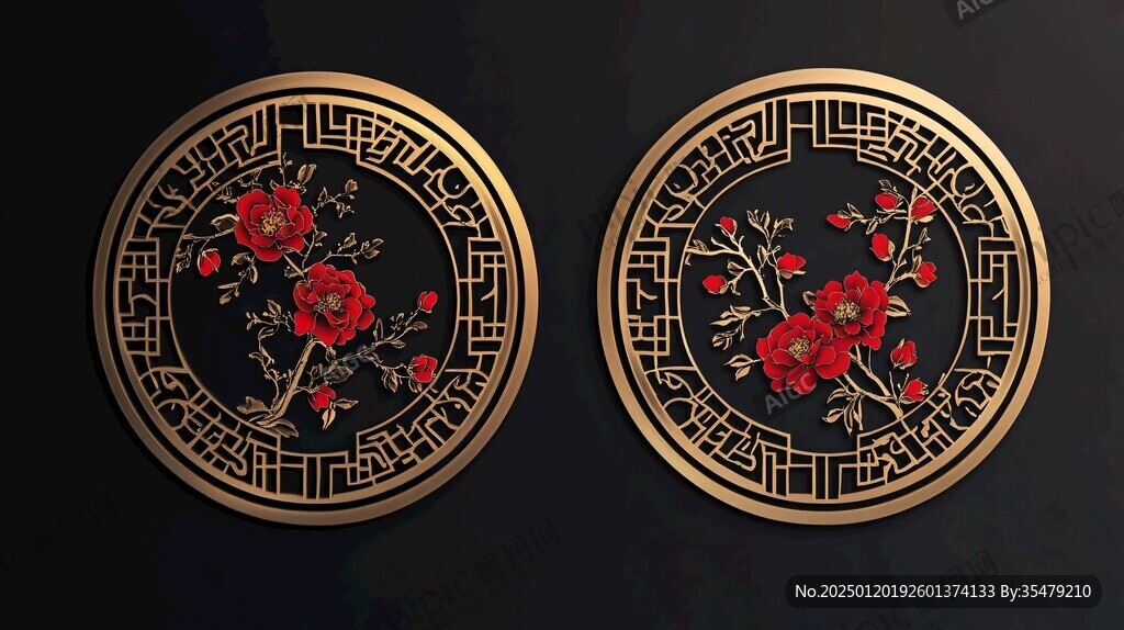古典古风花面