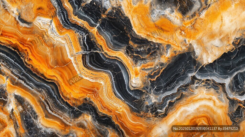 黄蓝相间大理石纹理