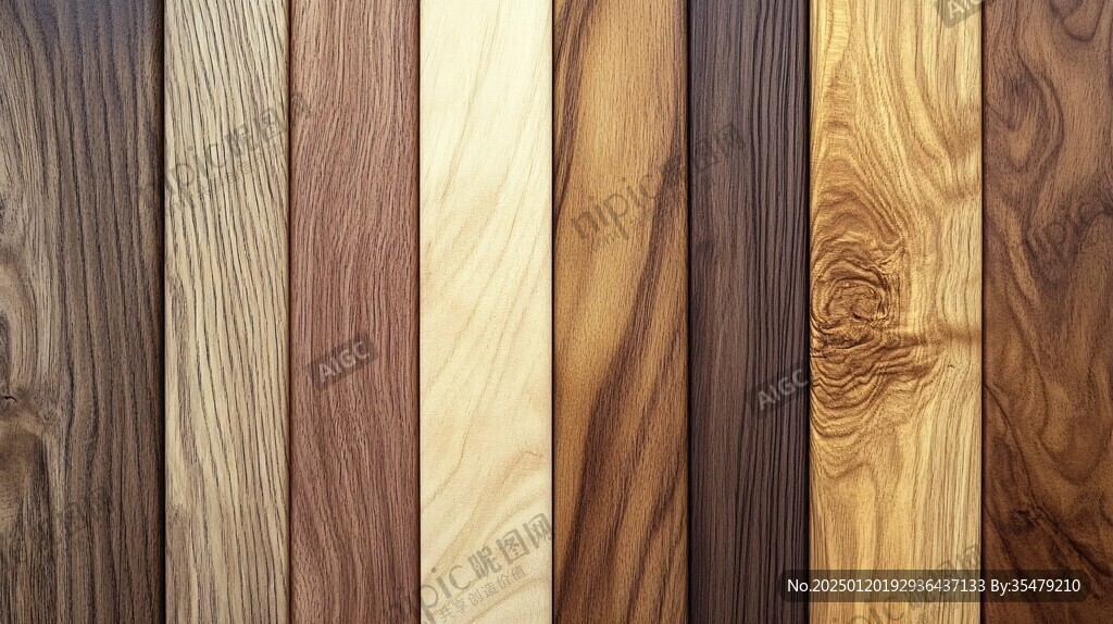 多种颜色木板木材