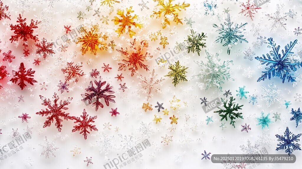 圣诞雪花壁纸
