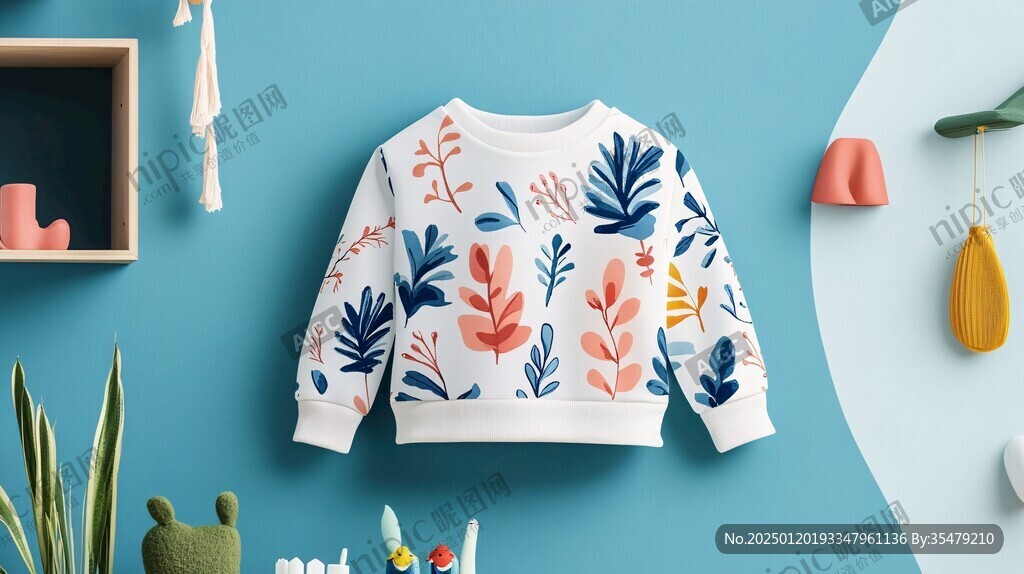 母婴服装插画