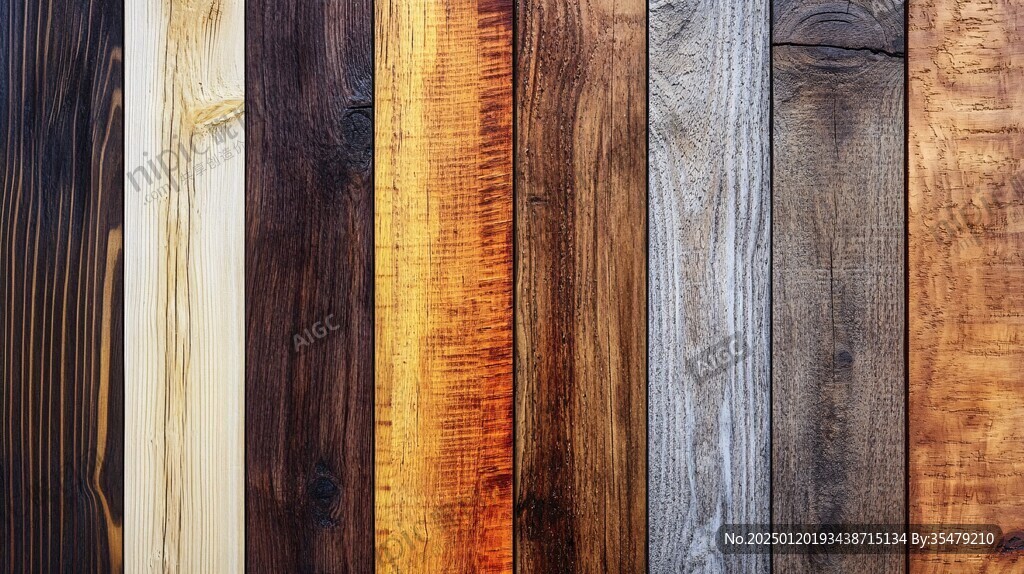 多种颜色木板木材