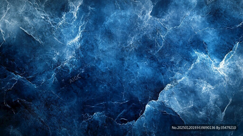 高清蓝色大理石纹理