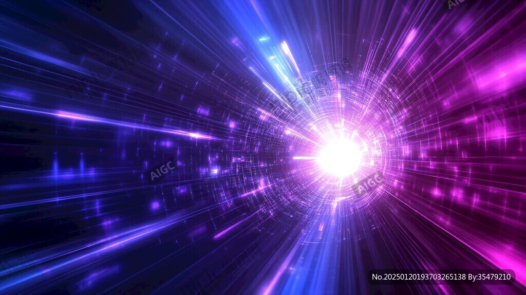 科技光线汇聚背景