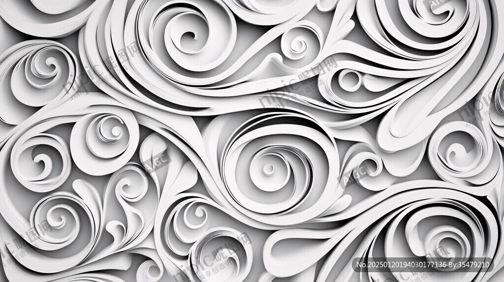 3d印花旋涡背景