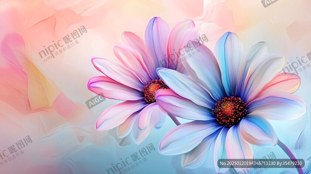 炫彩花朵壁纸