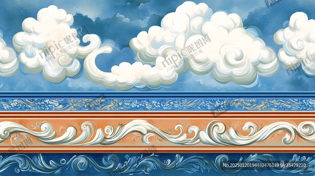 云纹浮雕素材