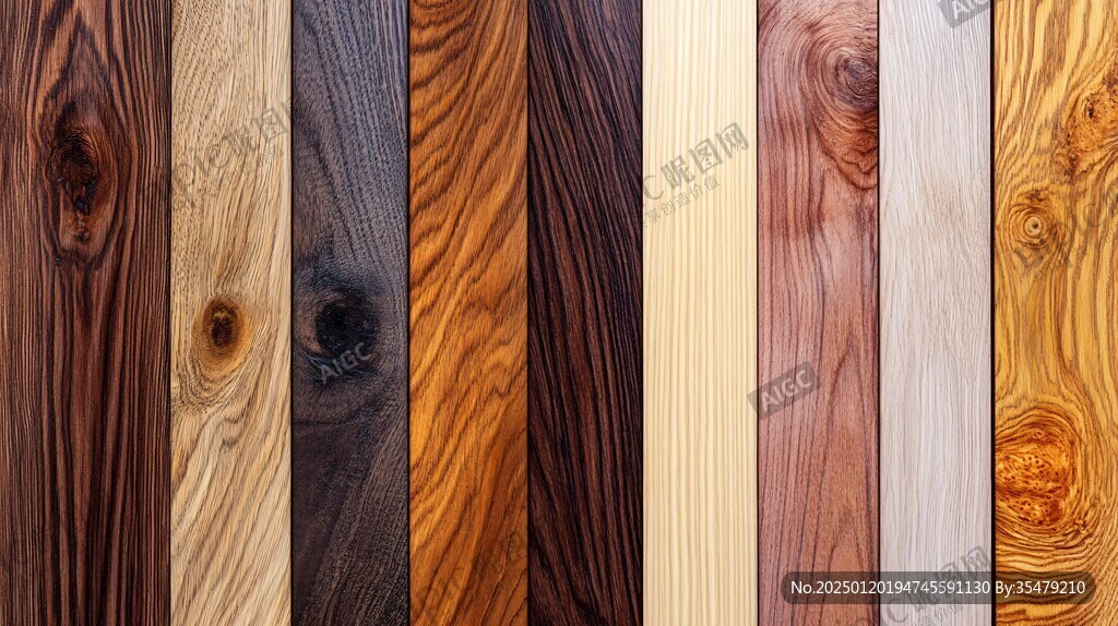 多种颜色木板木材