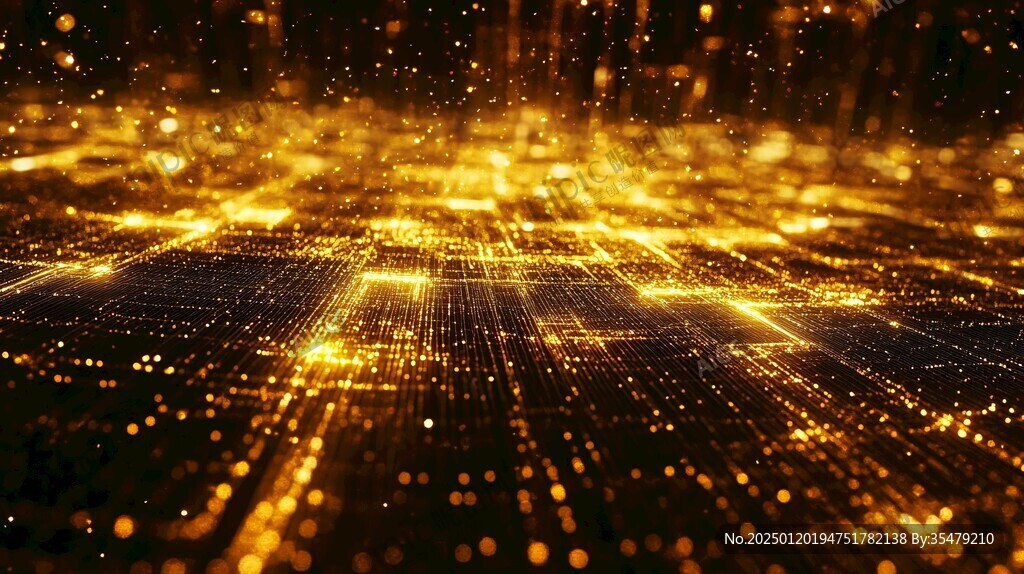 金色无限科技背景