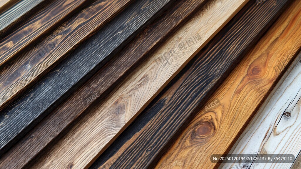 多种颜色木板木材