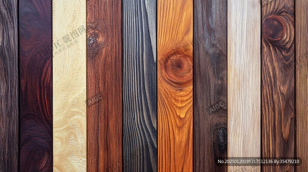 多种颜色木板木材
