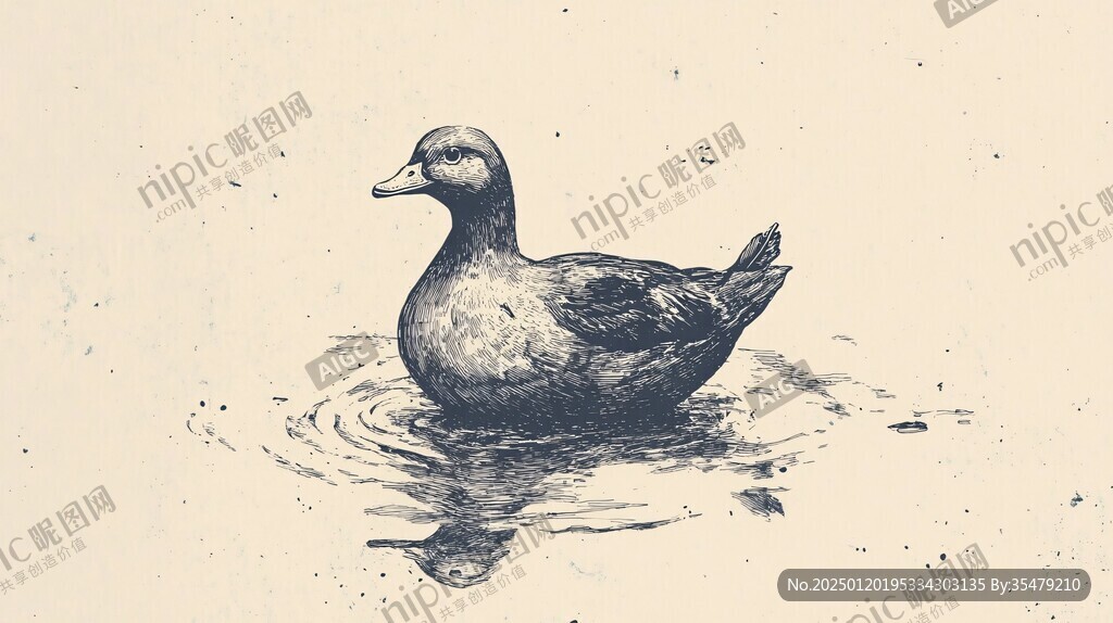 鸭手绘