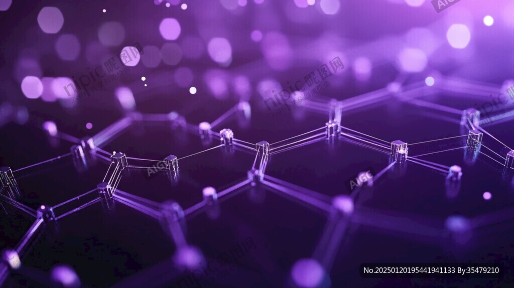 紫色科学背景