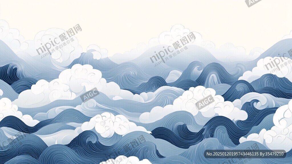 海水云纹