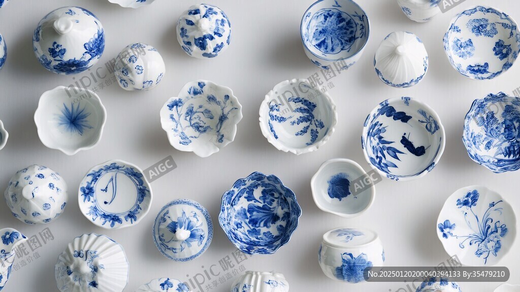 青花瓷展示效果