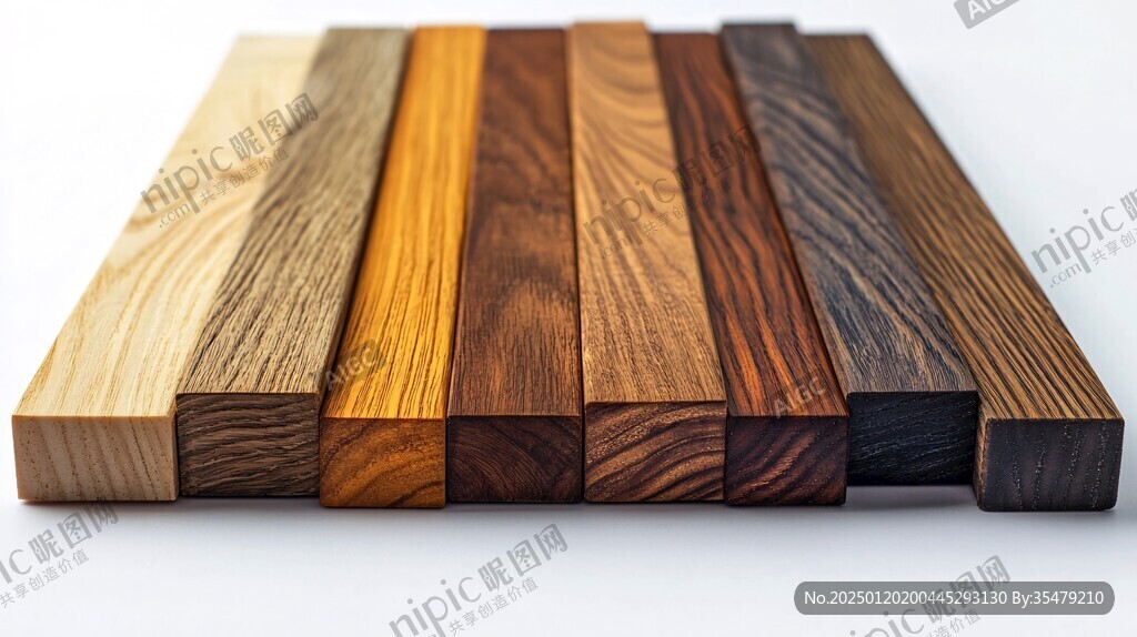 多种颜色木板木材