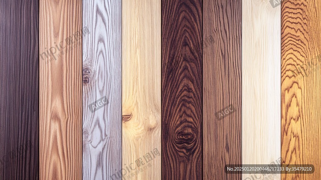 多种颜色木板木材