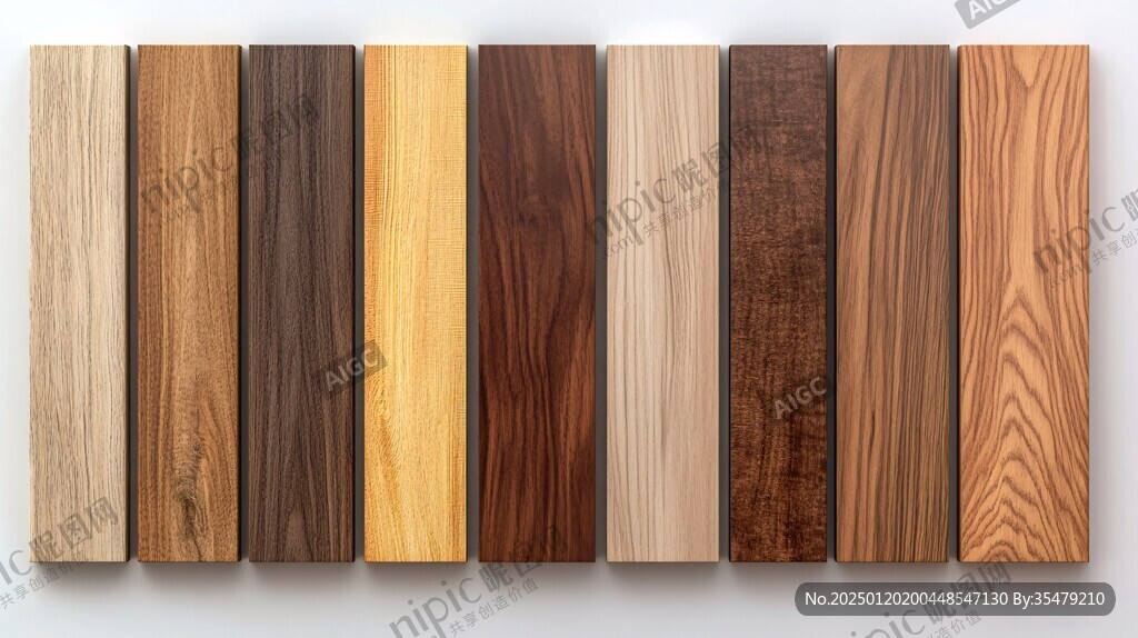 多种颜色木板木材