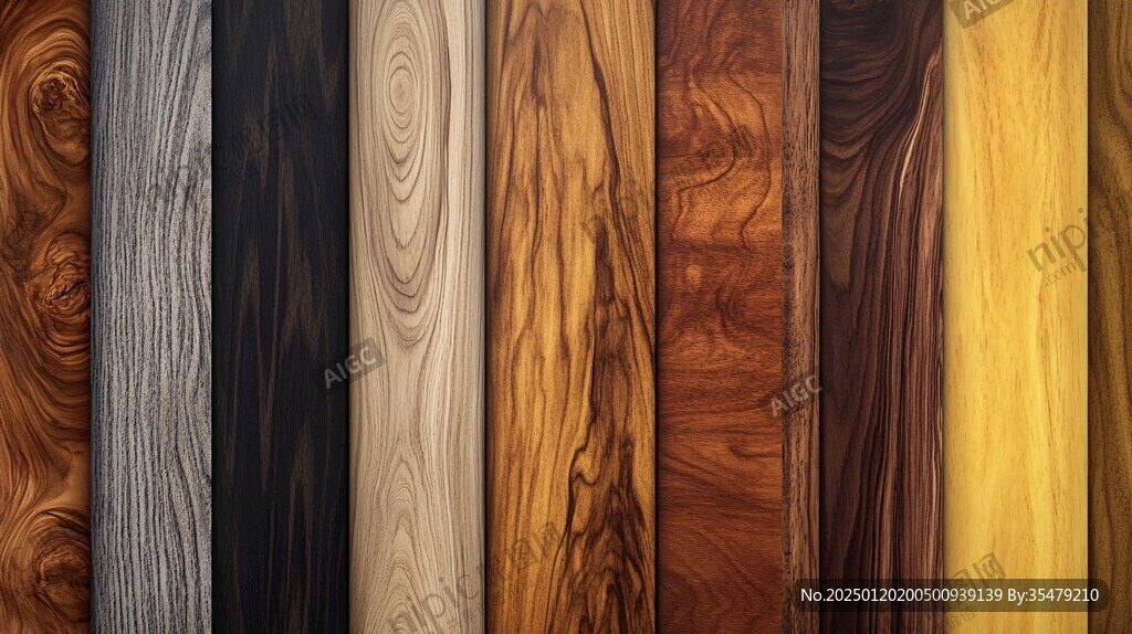 多种颜色木板木材