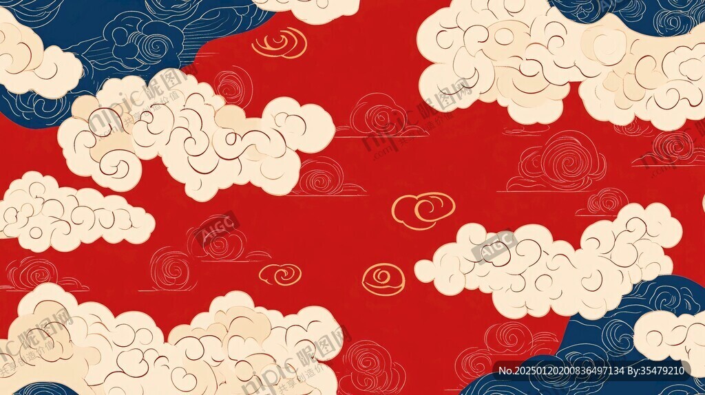 云纹插画
