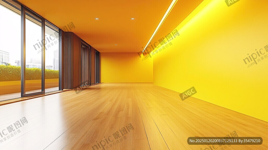 黄色室内