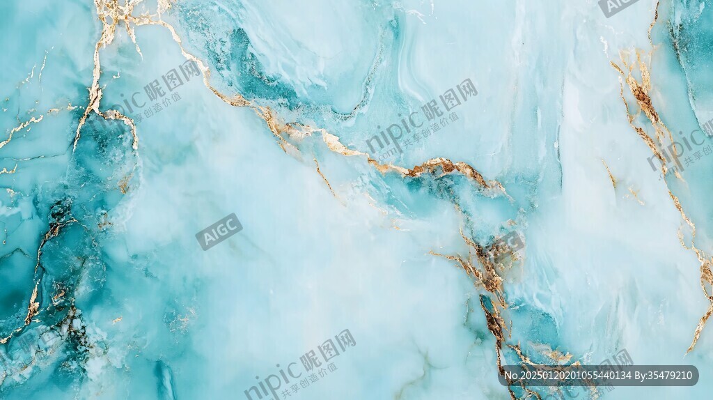 高清蓝色大理石纹理