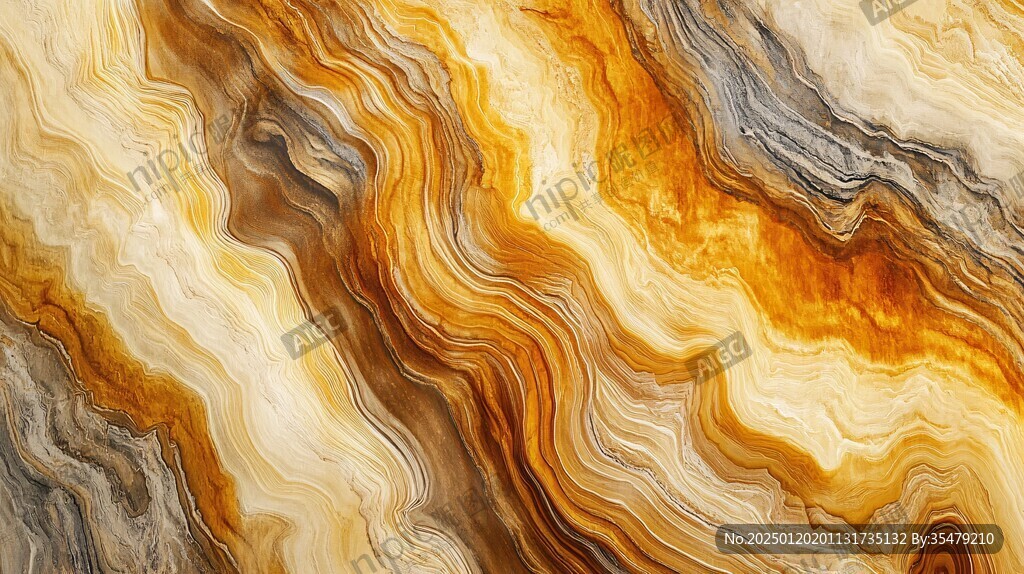 金色抽象流体纹理背景