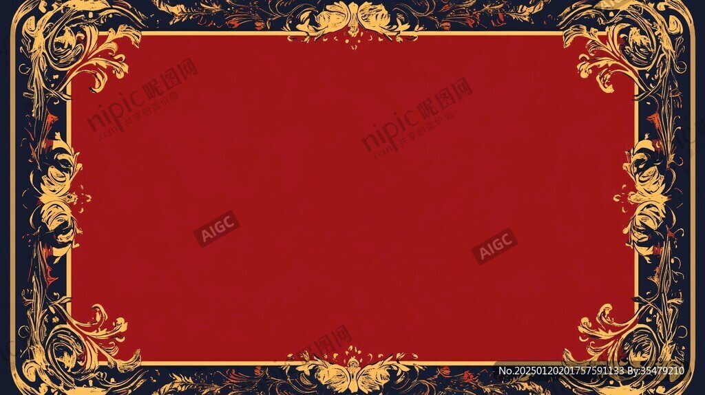 红金色欧式背景