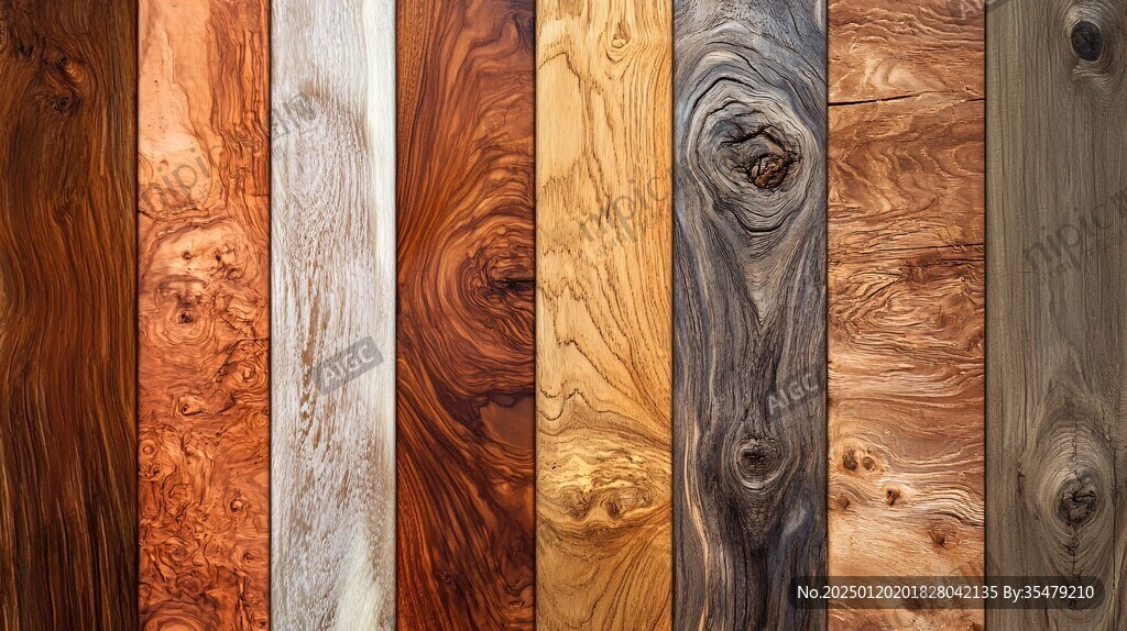 多种颜色木板木材