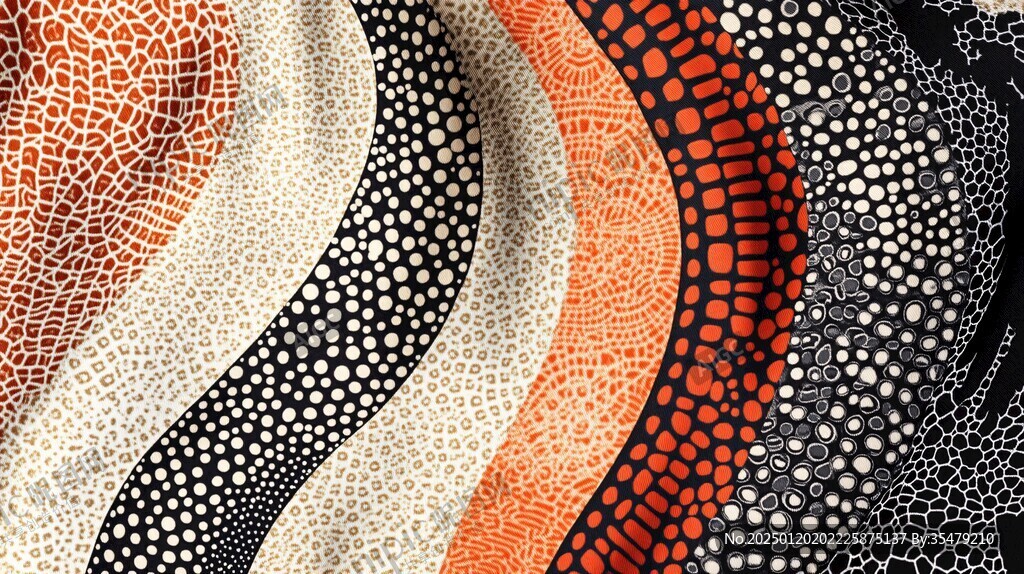 3d抽象连续凹凸肌理