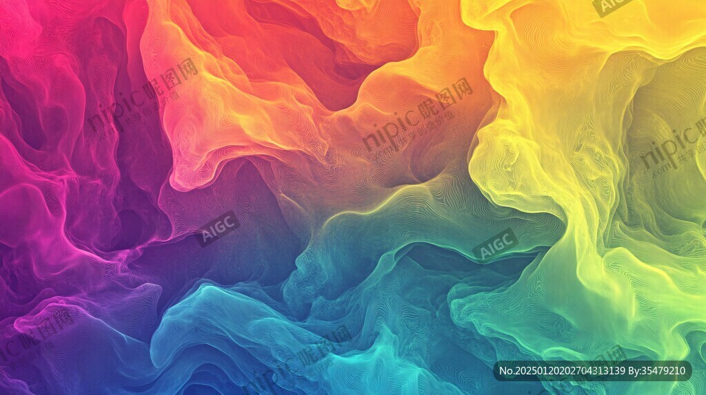 肌理彩色流体背景