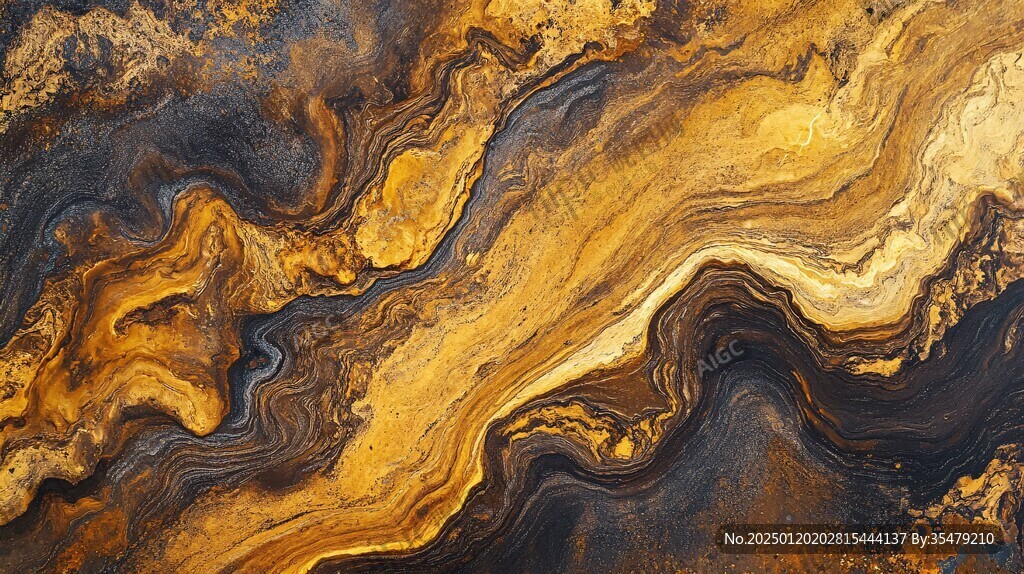 流体大理石金色素材
