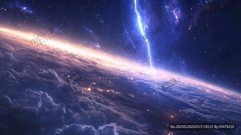 唯美宇宙会议背景