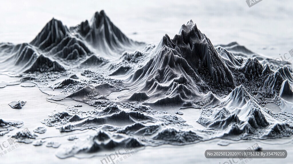 山水模型