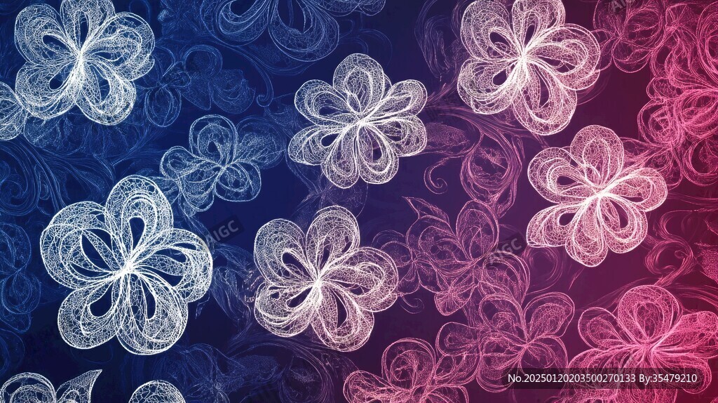 红蓝花背景