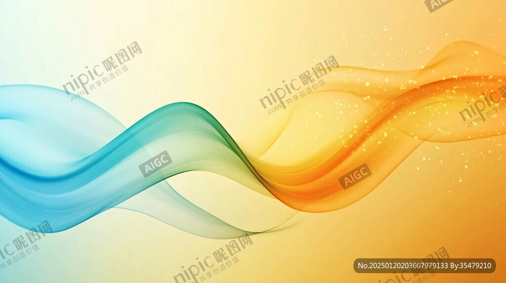 炫彩绚丽曲线条纹高雅