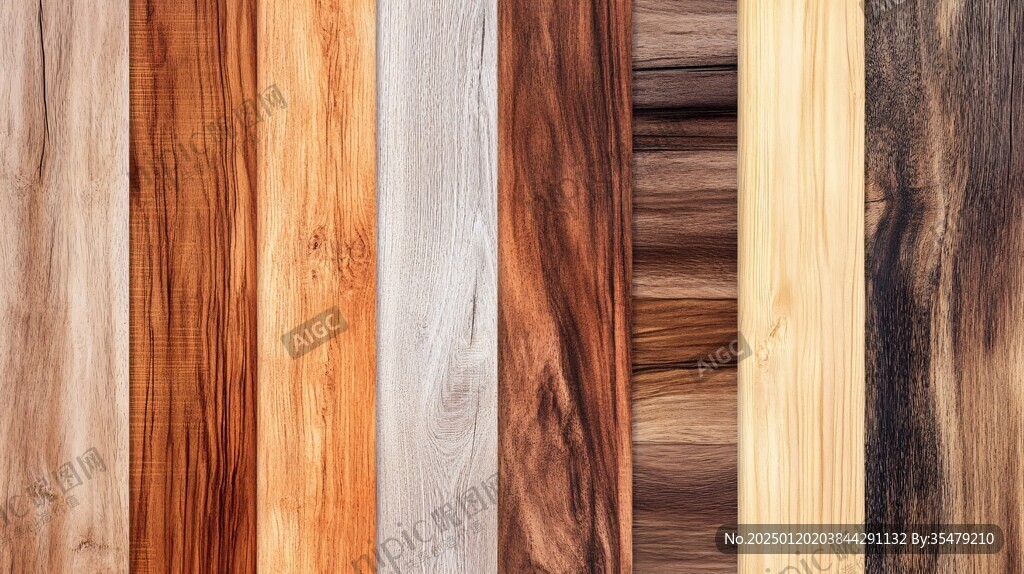 多种颜色木板木材