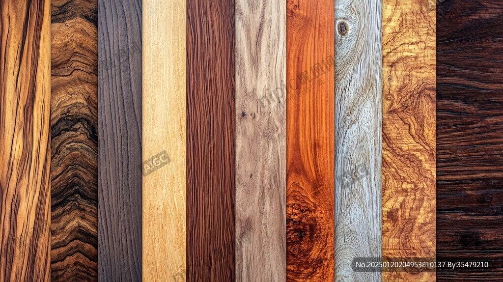 多种颜色木板木材