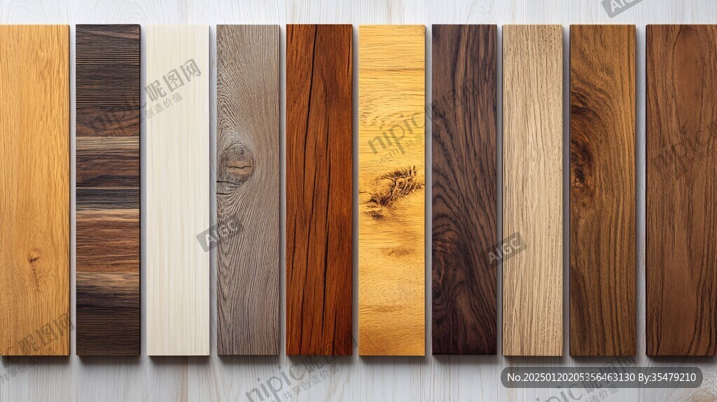 多种颜色木板木材