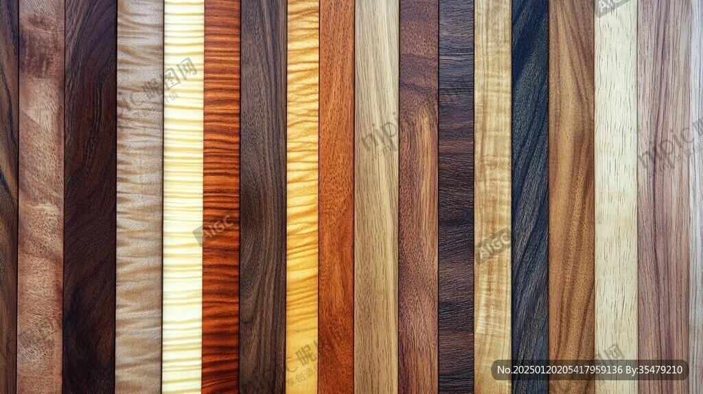 多种颜色木板木材